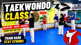 Taekwonod class🥋 #taekwondo #decipline #selfdefense #confidence #youtube #martialarts #shorts #fyp 