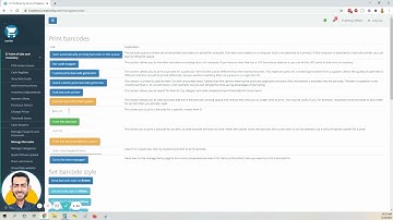 Printing barcodes for uncounted stock in ThriftCart