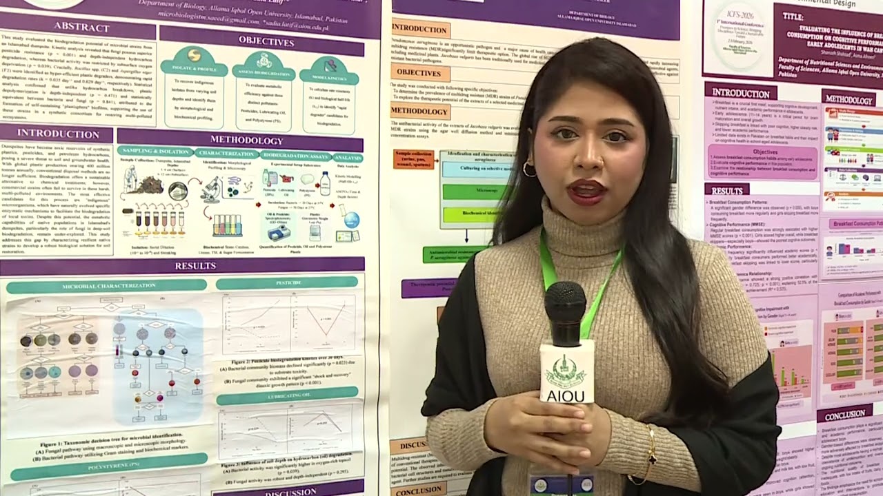 1st International Conference Frontiers in Science | ICFS 2026 | Poster Exhibition | AIOU