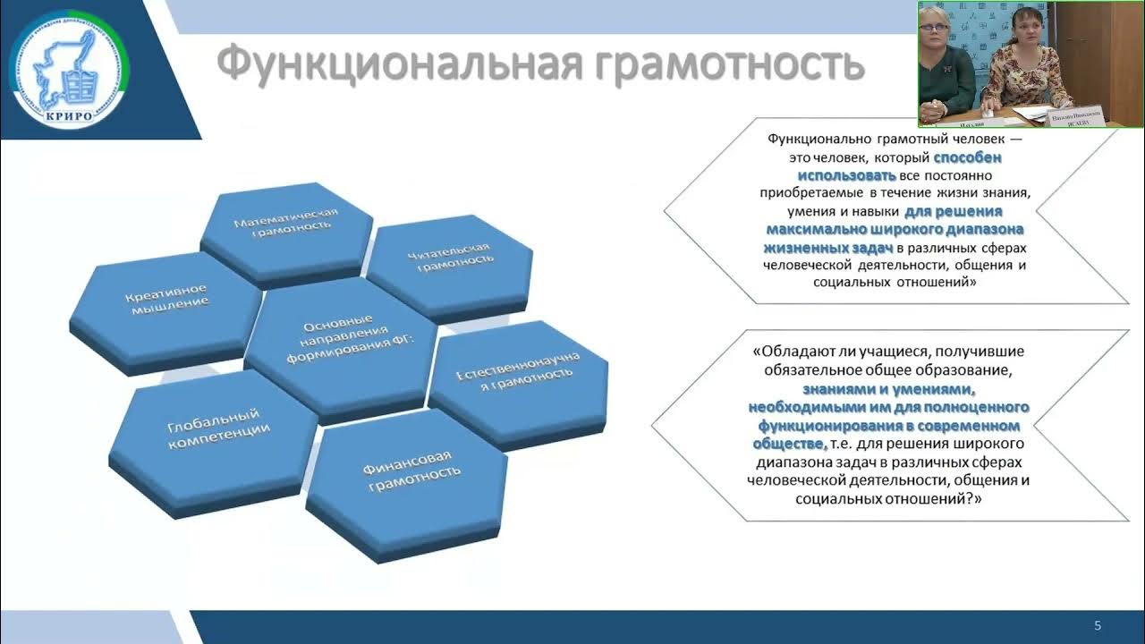 Функциональная грамотность федеральный проект Вебинар "Функциональная грамотность: формируем на уроках естественнонаучных дисц