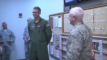 Lt. General Rice visits airmen at the 134th ARW