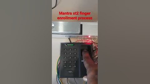 Mbiost2 finger enrollment process #st2