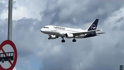 LUFTHANSA AIRBUS A320 FROM MUNICH LANDING IN COPENHAGEN #planespotting