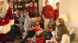 Singing Santa sings “Rudolph the Red Nosed Reindeer”