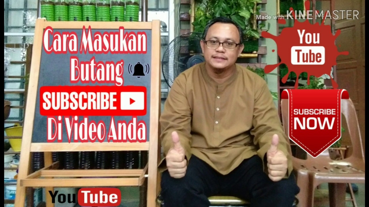 Cara Mudah  Masukan Butang Animasi  SUBSCRIBE Dalam Video 