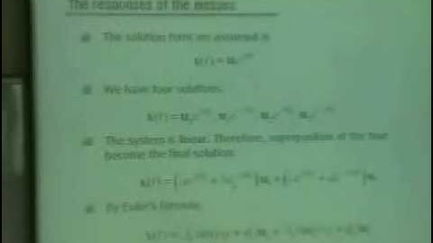 [Lecture 18-1: Modal analysis Review] Mechanical Vibration by Prof. Yang-Hann Kim at KAIST
