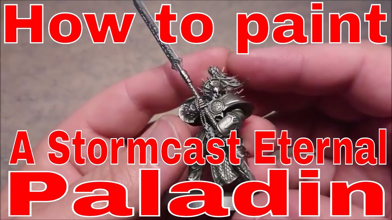 How to paint a Stormcast Eternal Paladin for Age of Sigmar - YouTube