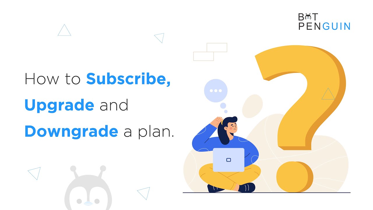 How to Subscribe, Change a plan for Chatbot [2023] | BotPenguin - YouTube