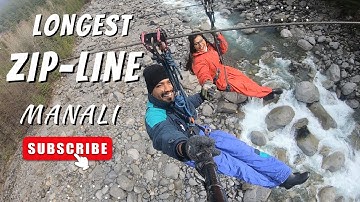 #manali ।। Longest ZIP-LINE Ride in Manali ।। Tu Mera Koi Na Hoke Bhi Kuch Lage : Arijit Singh