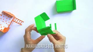 cómo hacer una litera en miniatura || ideas de manualidades de papel