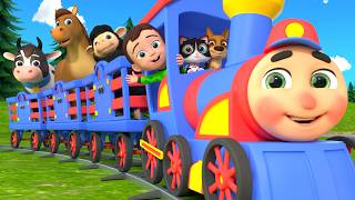 safari animals ride choo choo train lalafun nursery rhymes