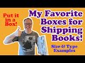 My favorite box sizes and types for shipping books on ebay   book shipping tips  put it in a box