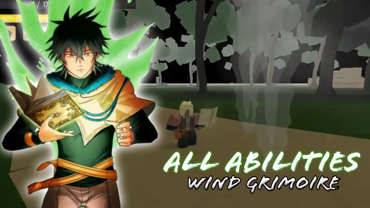 All Wind Element Grimoire Abilities Clover Online Youtube