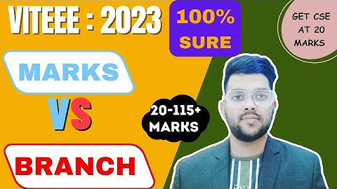 VITEEE 2023 Marks vs Branch  | All campus all branch cutoff | Cat 1/2/3/4/5 #viteee #cutoff #jee2023