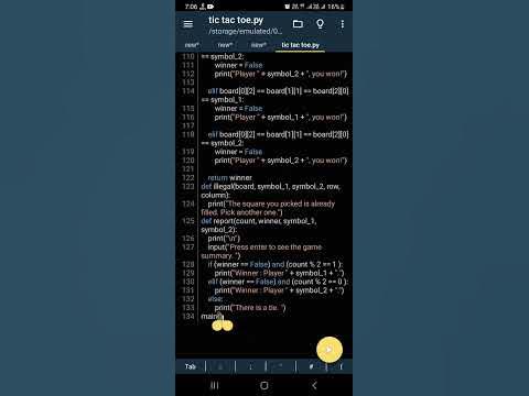 Creating tic tac toe game or x and 0 game with python #phyton #youtube ...