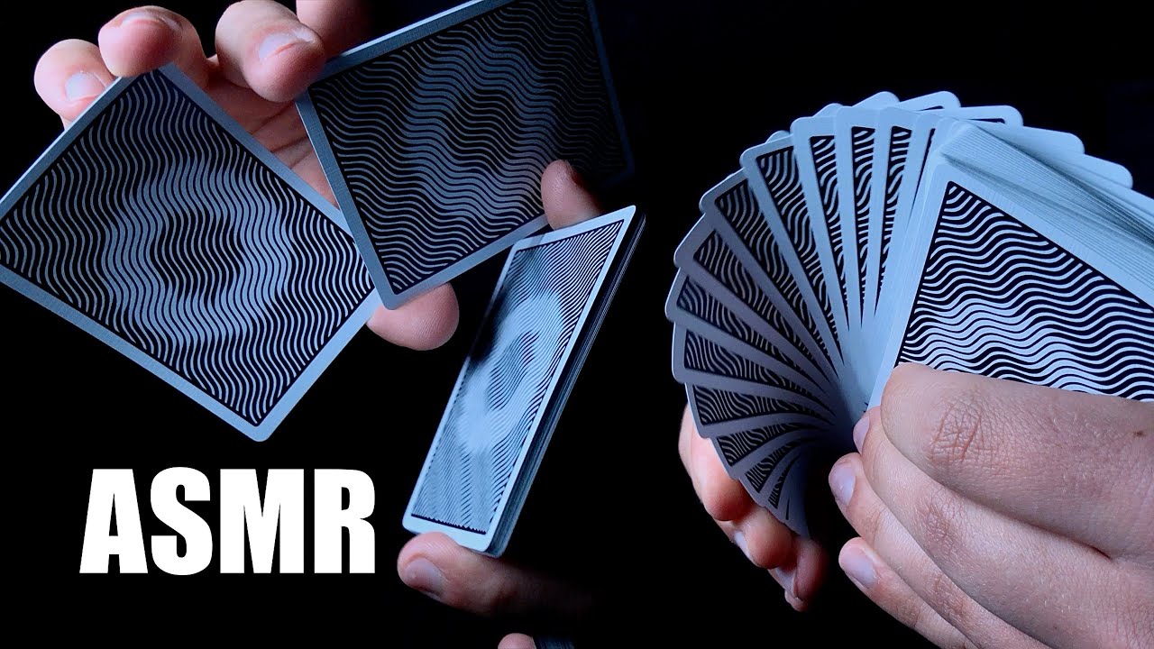 ASMR // Surprisingly Satisfying Sounds of Card Shuffling YouTube
