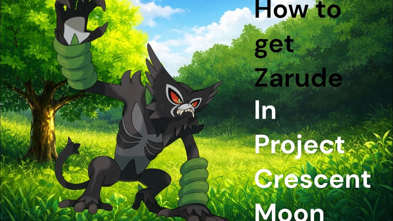 Project Crescent In this video i will be showing you how to get Zarude. In Project ...