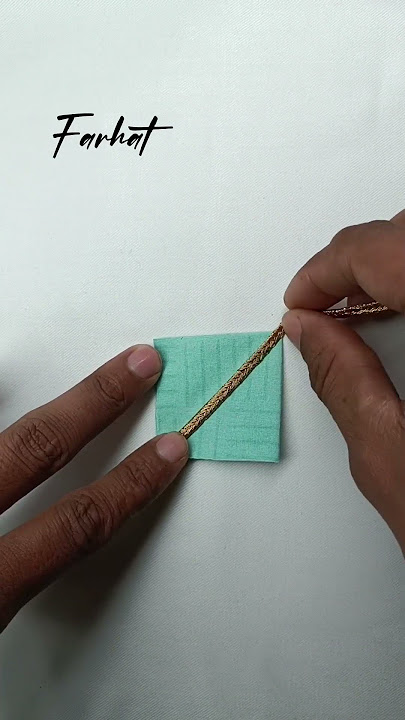 How to make fabric latkan || Easy latkan making tutorial || Make latkan in just 2 min. #shorts #tips