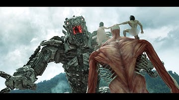 MechaGodzilla vs Attack on titan in live-action
