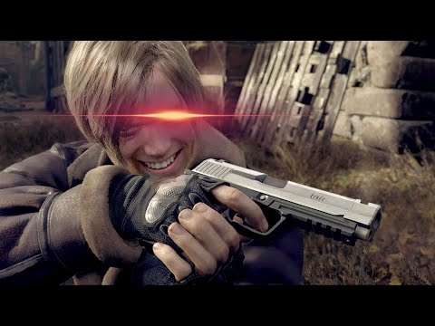 Leon goes full John Wick on the villagers - Resident Evil 4 Remake