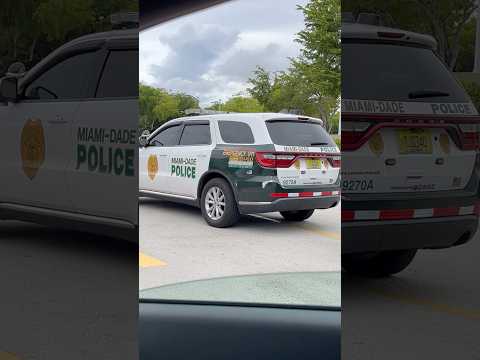 Miami Dade Police at McDonalds #reels #policecars #random #cars #cops #miami #florida #emergency