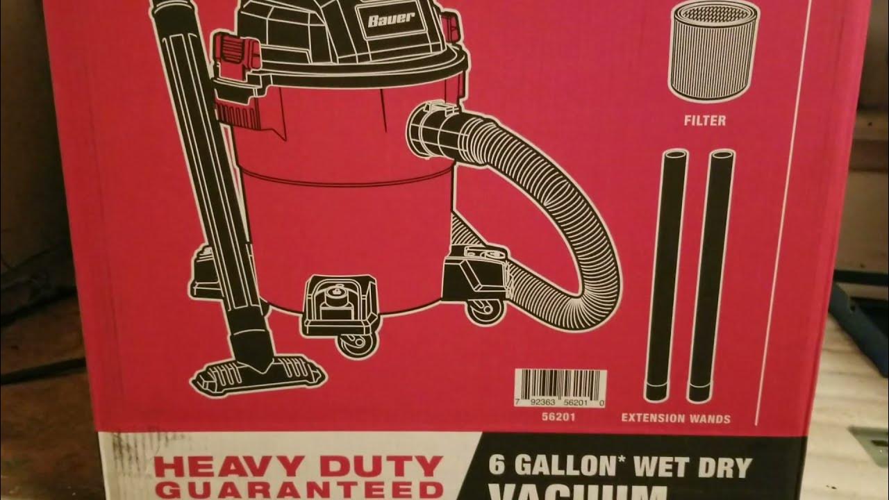 Bauer Shop Vac Unboxing (from Harbor Freight) YouTube