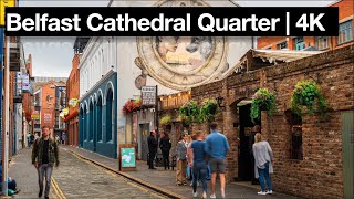 Morning Tour of Belfast Cathedral Quarter | Best places to visit | 4K | Ambient City Sounds