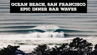 Epic Inner Bar Surf Session At Ocean Beach, San Francisco