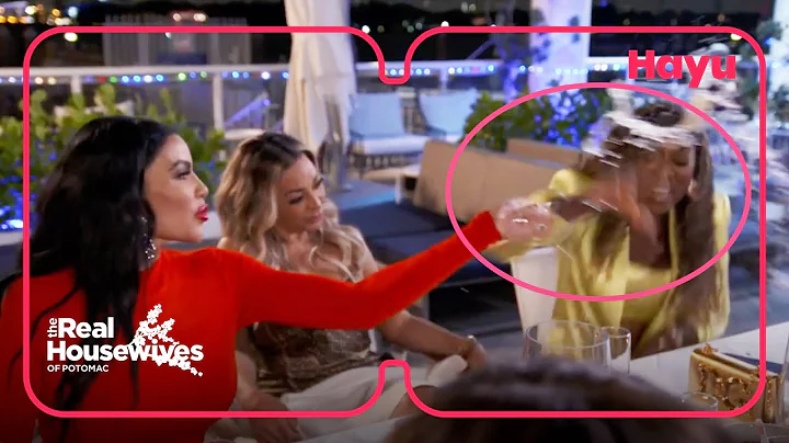Mia throws her drink on Wendy | Season 7 | Real Housewives of Potomac