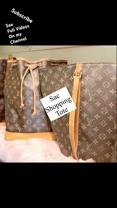 LOUIS VUITTON SAC SHOPPING TOTE / VINTAGE LOUIS VUITTON BAG LV TOTE REVIEW MONOGRAM  BAG #LVLUXEGIRL 