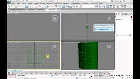 3ds Max Design 2011 (粵語) Chapter 2-2-5 Modeling Buildings Using Boolean - Cylindrical Elements