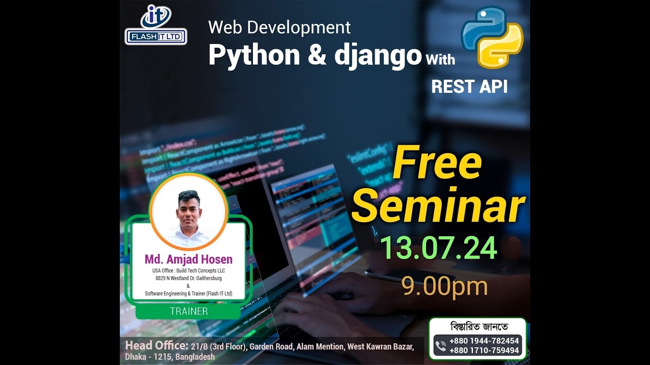 Web Development Python & Django with REST API Free Seminar - YouTube