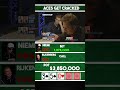 Poker good game  #pokerclips  #wsop  #shorts #pokerstars