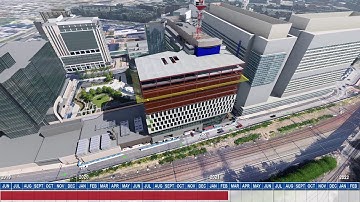 Healthcare 4D Construction Sequence