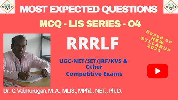 RRRLF Latest Top 30 Most Expected MCQ | Q & A | by Dr. C. Velmurugan