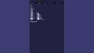 C++ program to print right triangle star pattern using function | PWOS #shorts