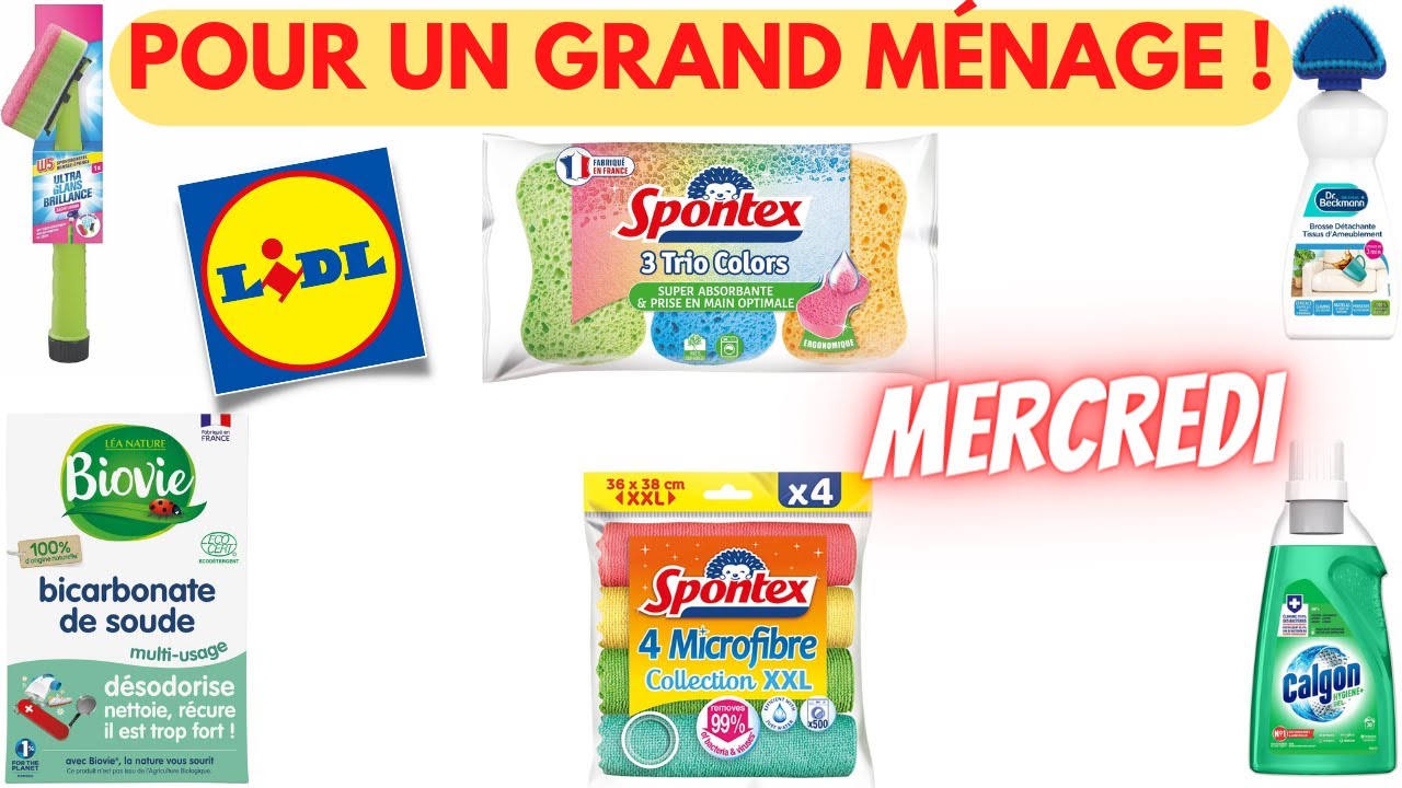 LIDL FRANCE ARRIVAGE 22-05 PRODUITS D'ENTRETIEN MÉNAGE CLEAN 