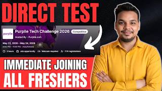 Finally Direct Test Hiring Announced | Purpple Tech Hiring Challenge | Dont Miss to Apply in this