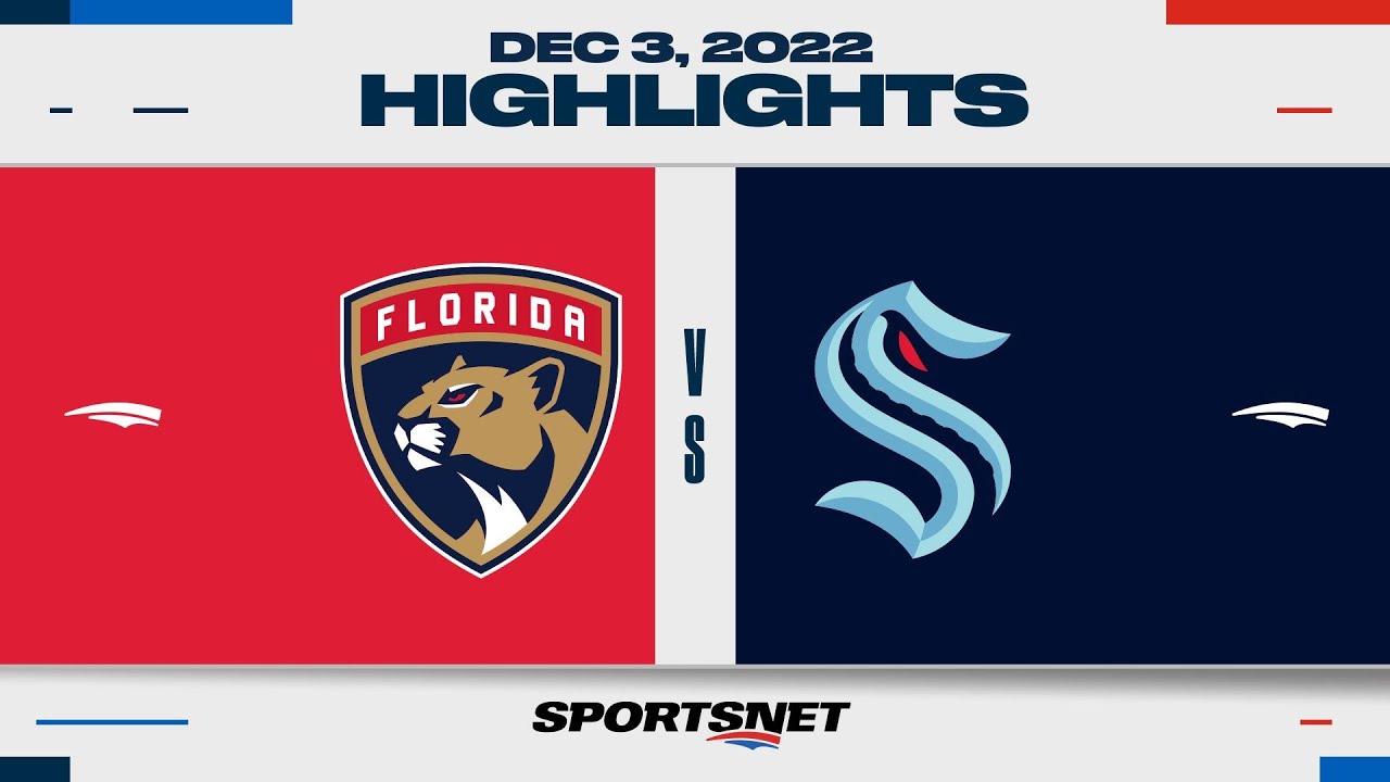 NHL Highlights | Panthers vs. Kraken - December 3, 2022