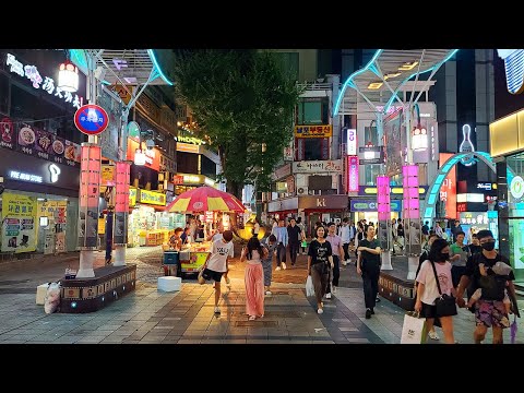 4K Busan Night Walk, NAMPODONG | Unmissable Part of Busan Trip, Yongdusan, Gwangbokro Fashion Street