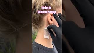 Tattoo Feminina No Pescoço.