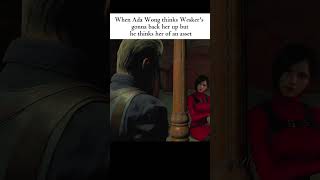 When Wesker said Im not here to babysit you #residentevil4 #adawong #albertwesker