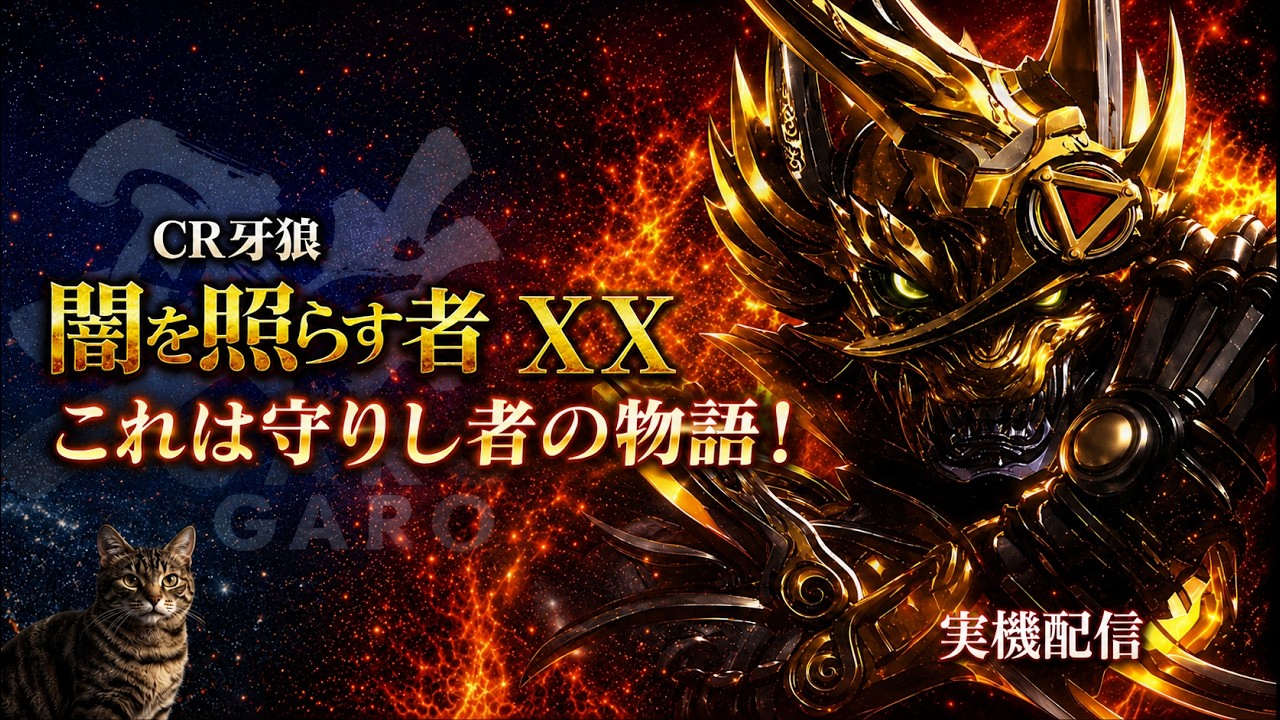実機配信】CR 牙狼 闇を照らす者XX｜これは守りし者の物語！（強制V