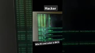 Famous Win+R cmd color a dir/s Wealth