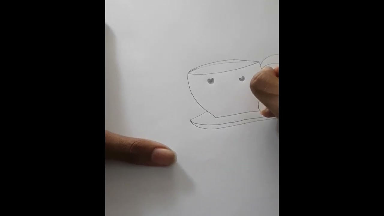 how to drawing butterfly with tea cup