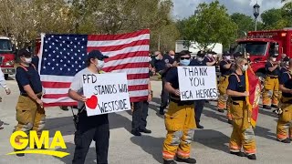 Fire Department salutes South Florida hospital workers l GMA Digital