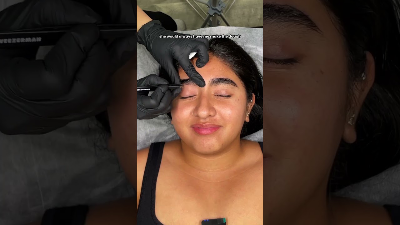 She got a free brow shaping and dropped some wisdom we all need 🪒🙏🏼 Would you say yes?! 👀