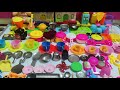 7:34) satisfying with unboxing cute baby girl kitchen set toys video//Mimi toys MASS 🌈 video 
