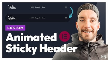 Creating a Custom Animated Sticky Header in Elementor Pro (step by step)