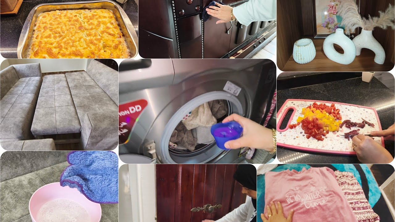 دلعت نفسي والعيال بلبس جديد ب٥٠جنيه🤣وغسلت الركنه ولمعت البيت كله وعملت عشاء فخم😋🥘